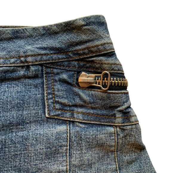 REQUEST - Denim - Blue Jeans Mini pleated skirt with zip details - medium - Picture 5 of 12